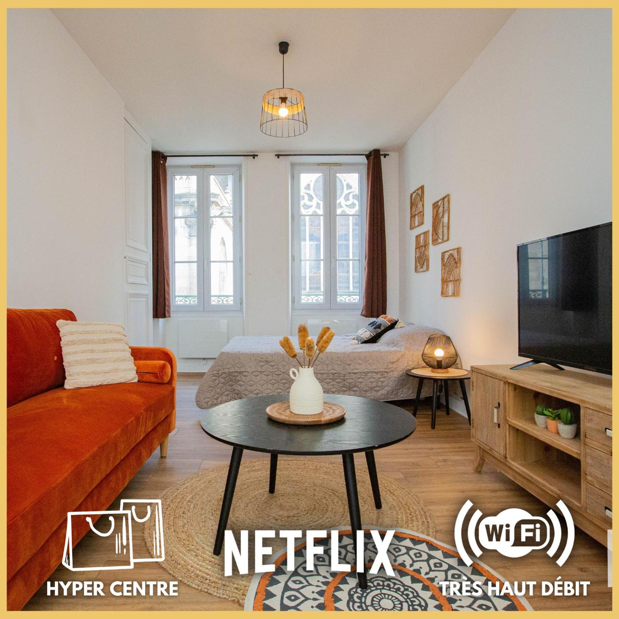 蒙塔日O Centre- Chaleureux - Fibre - Netflix公寓 外观 照片