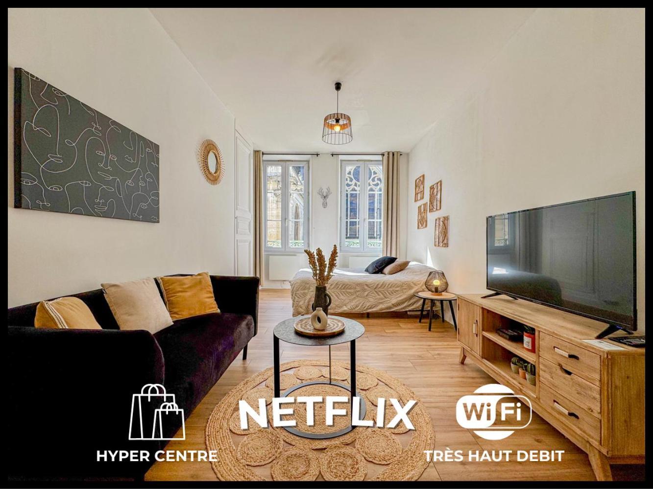 蒙塔日O Centre- Chaleureux - Fibre - Netflix公寓 外观 照片